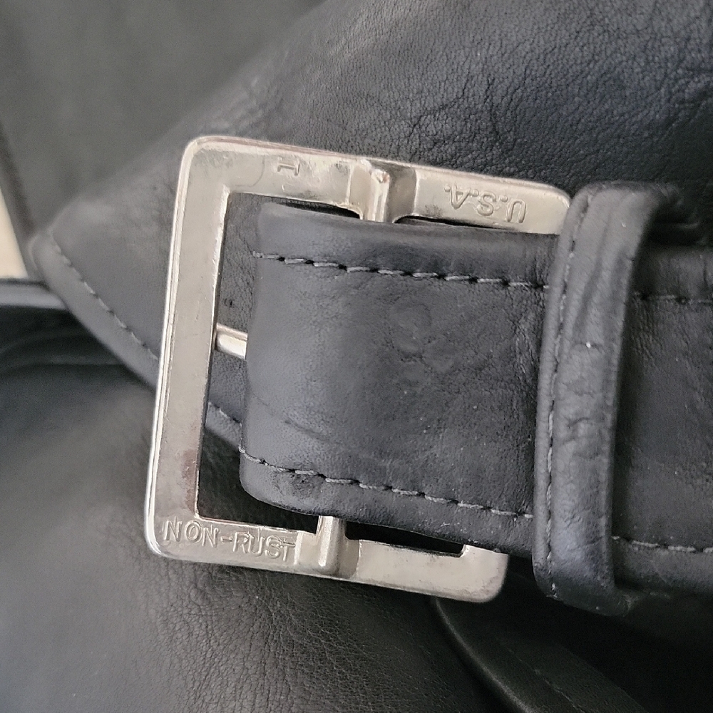Black Leather Riding Chaps - Picture 9 of 9